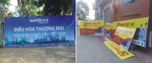 biển bạt tấm lớn thu hút mọi sự chú ý giúp nâng cao hiệu quả quảng cáo