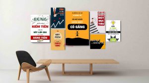 tranh động lực treo tại văn phòng giúp cổ động tinh thần, năng suất làm việc được cải thiện rõ rệt