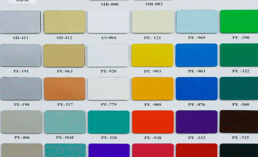 Mã màu alu trong nhà